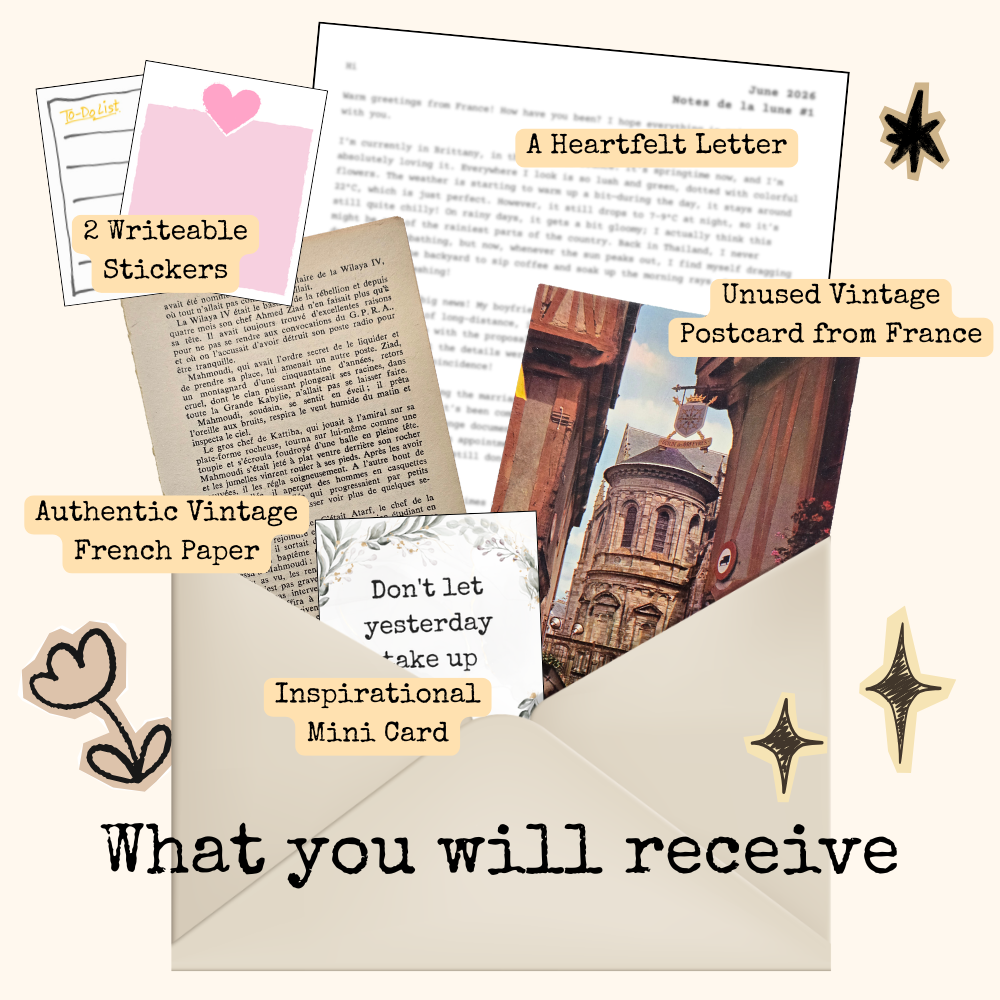 Notes de la Lune: Monthly Mail Club | จดหมายรายเดือนจากฝรั่งเศส
